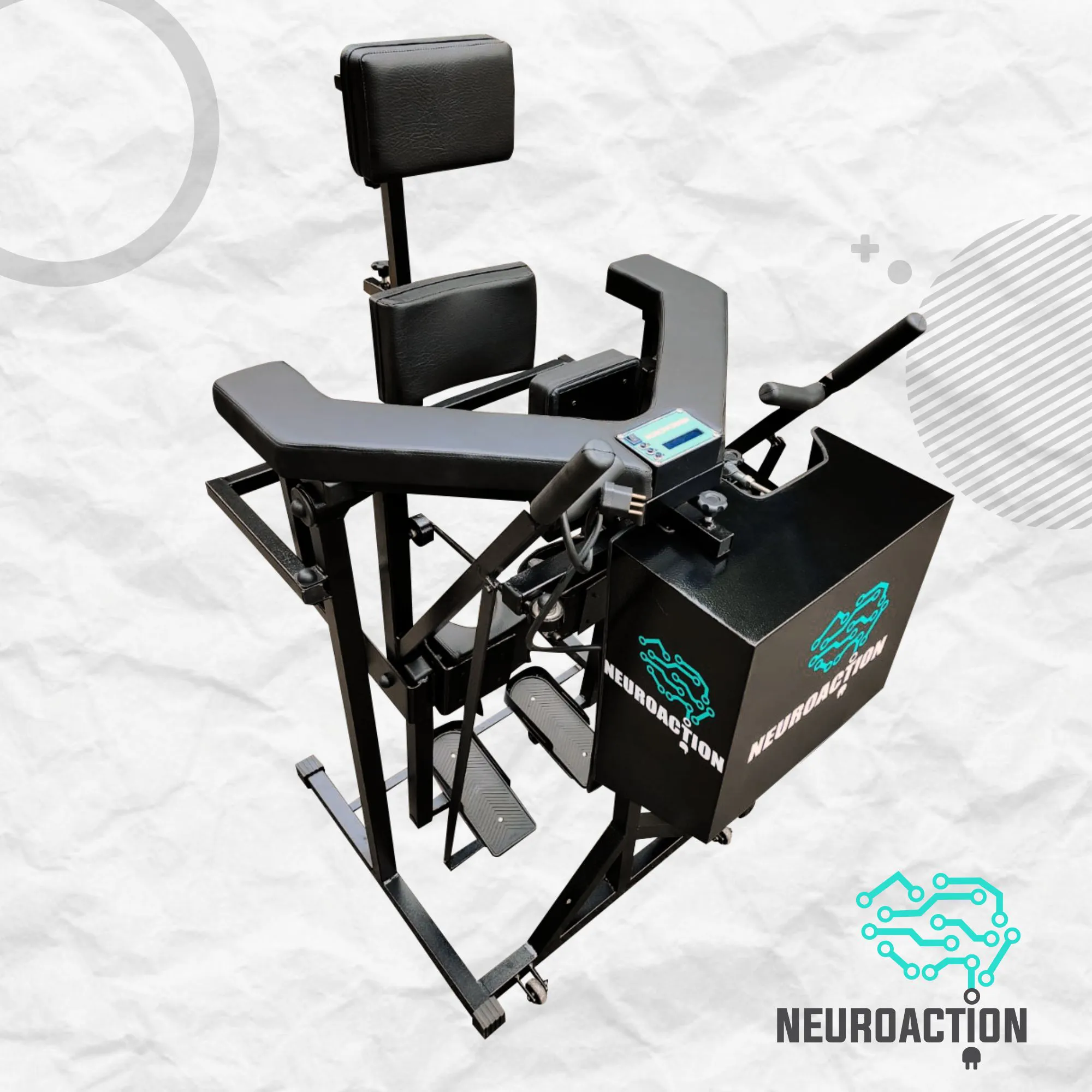 Neuroaction - Simulador De Caminhada Motorizado para Pessoa Com Deficiência 220v - Preto - FRETE GRATIS - Imagem 3