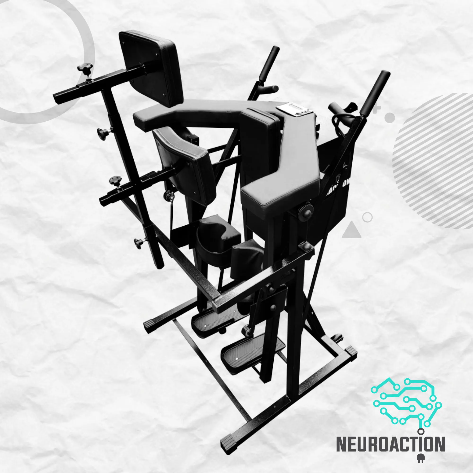 Neuroaction - Simulador De Caminhada Motorizado para Pessoa Com Deficiência 220v - Preto - FRETE GRATIS - Imagem 2